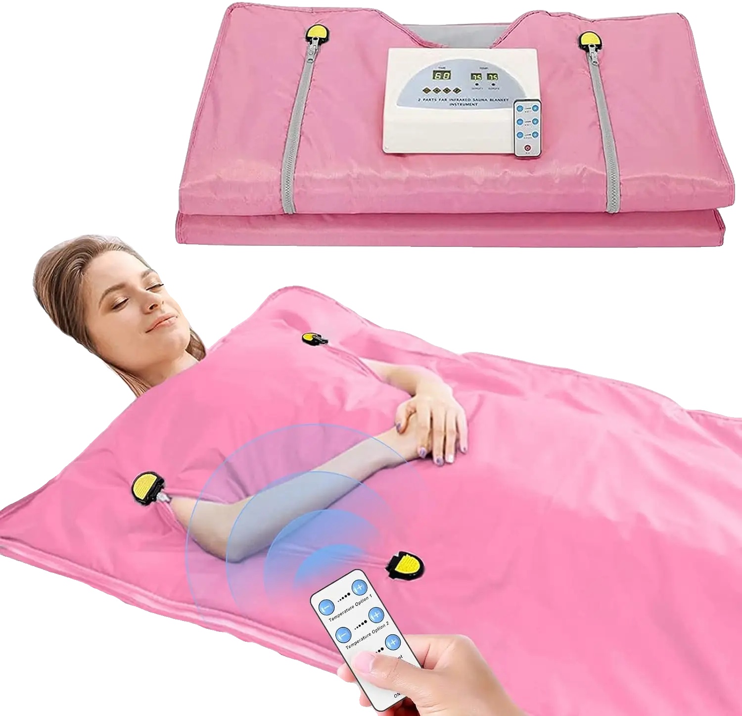 Infrarotsauna-abdeckung, Einstellbare Wärmeregulierung, Ergonomisches Reißverschlussdesign
