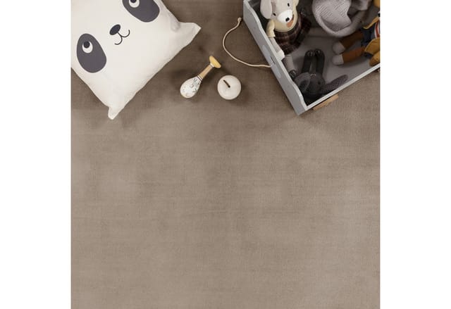 Paco Home - Kinderteppich Kinderzimmer Teppich Baby Spielteppich Flauschig Rutschfest Deko Beige, 80 cm Rund