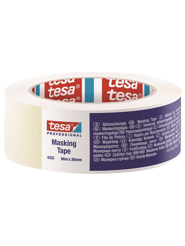 Tesa - standard 04325-00003-01 Kreppband ® Professional Beige (l x b) 50 m x 38 mm 1 St.