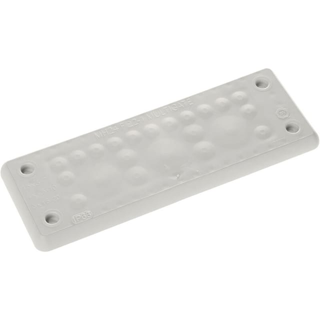Trelleborg - MH-24 f 22-1 light grey UL94 V-0 IP65 tpe Screw Durchführungsplatte tpe Grau 1 St