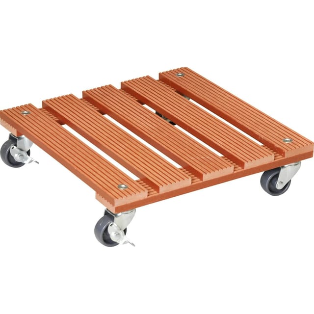 Pflanzenroller wpc 29 x 29 cm terrakotta - Wagner