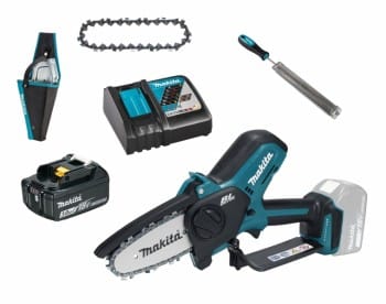 Akku-Astsäge-Set DUC101RF06, 18V, 1x 3,0 Ah und Ladegerät +. 2. Sägekette + Holster - Makita