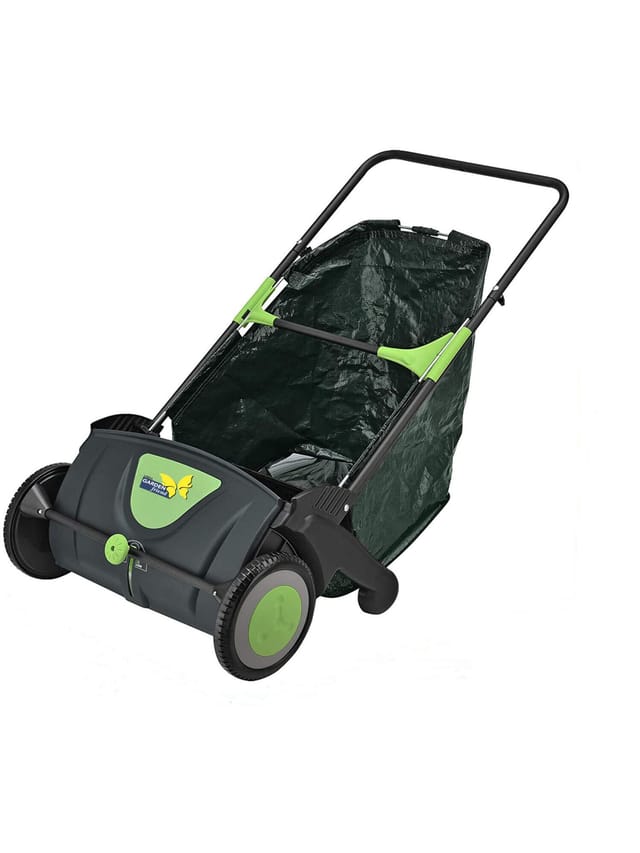 Garden Friend Manueller Laubsammler Metall und Polypropylen Reichweite 54cm Farbe grün/schwarz 110x68x77h cm
