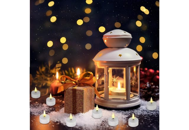 Led Teelicht warm weiß wiederaufladbar mit Ladestation - 8er Set - Künstliche Kerzen mit Flackereffekt Akku betrieben - Deko Licht für Weihnachten