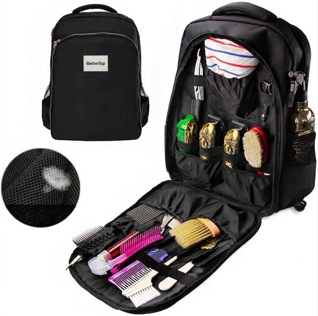 Barbertop Schwarzer Friseur-rucksack Für Accessoires