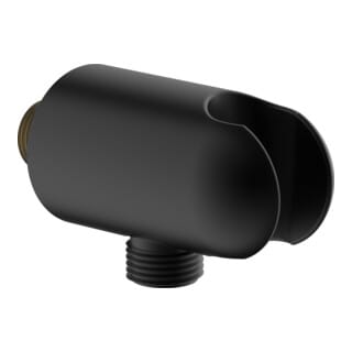 Hansa - Anschlussbögen - Wandanschlussbogen mit Halterung, schwarz matt 290019-33