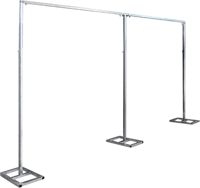 Gojoy - Hochzeitshalterung Hintergrund Stand RohrKit Vorhang Rahmen Fotografie 3x6m