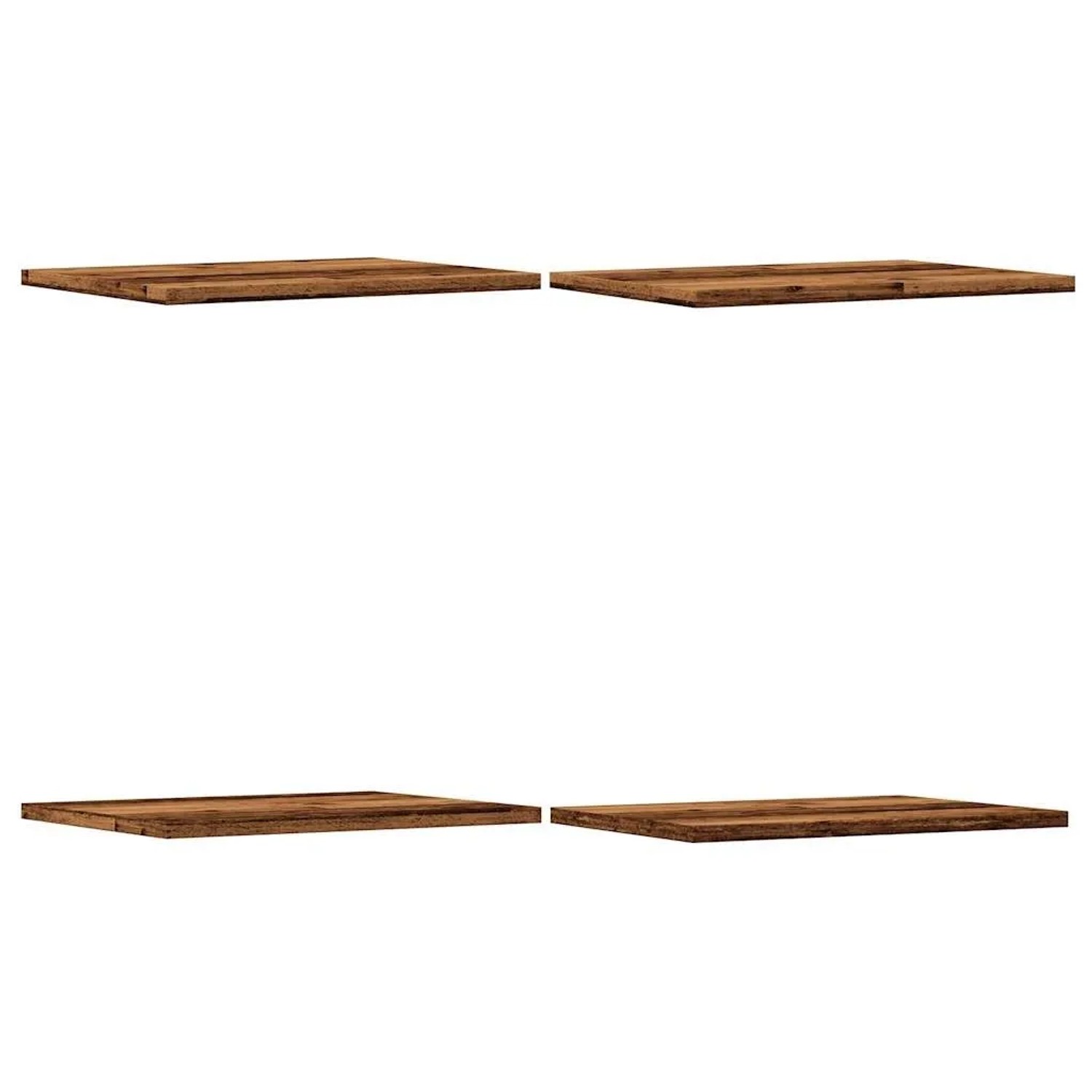 Regalböden 4 Stk. Altholz-Optik 40x30x1,5 cm Holzwerkstoff Vidaxl