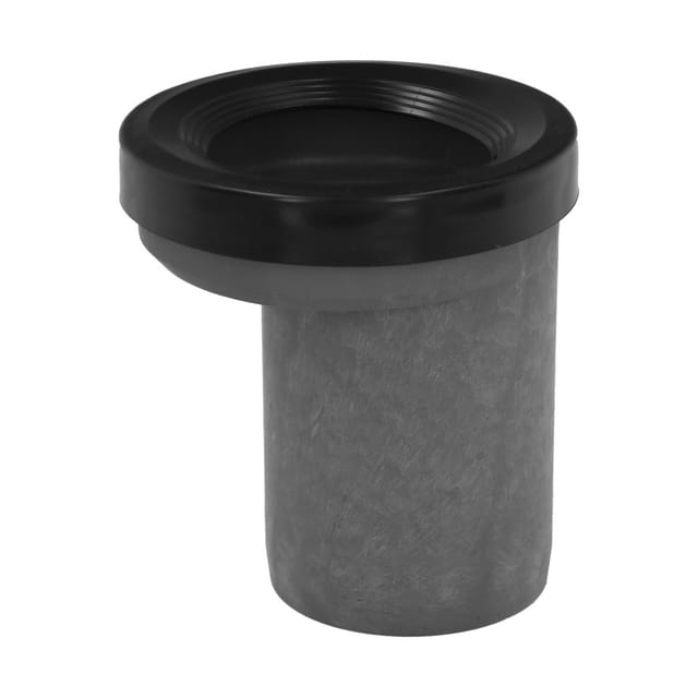 Abrisa - Hülse für exzentrische Toilette mit 135 mm Einlass und 90 mm Auslass aus grauem und schwarzem pvc