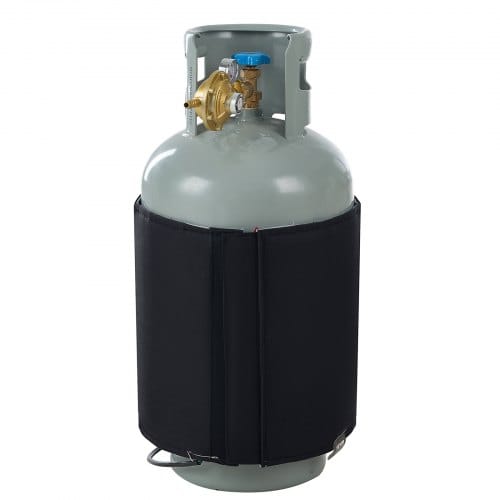 Isolierter Gasflaschenwärmer Im Bandstil, Passend Für 40 Lbs Gastanks, 120 W Propanheizung, Fester Interner Thermostat, Max. Temperatur 90 ℉, Strapazierfähiges Wasserdichtes Oxford-gewebe, Ce-geprüft