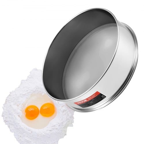 Mehlsieb Mit Feiner Masche, 80-maschen-mehlsieb, 304 Edelstahl-feinmaschiges Sieb In Lebensmittelqualität, Durchmesser 12,6 Zoll, Feinmaschiges Sieb Zum Backen, Maschenöffnung In 5 Größen Für Mungoboh