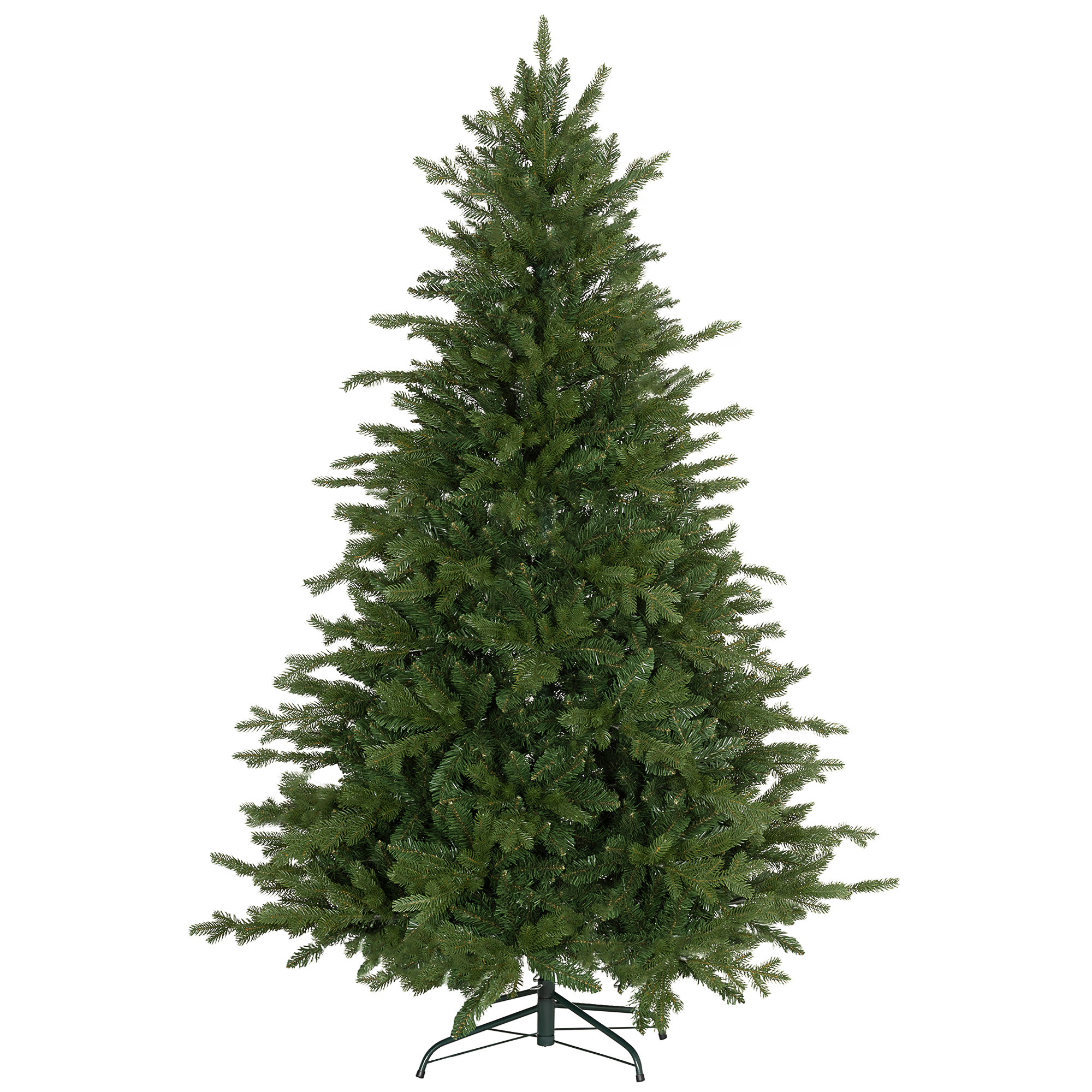 Künstlicher Weihnachtsbaum, 180 Cm Hoch, Mit 1821 Zweigen Und Metallfuß, Grün