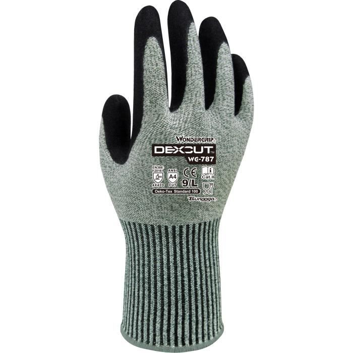 Arbeitshandschuhe Wonder Grip Dexcut-11 Wg-787 Grau Xxl