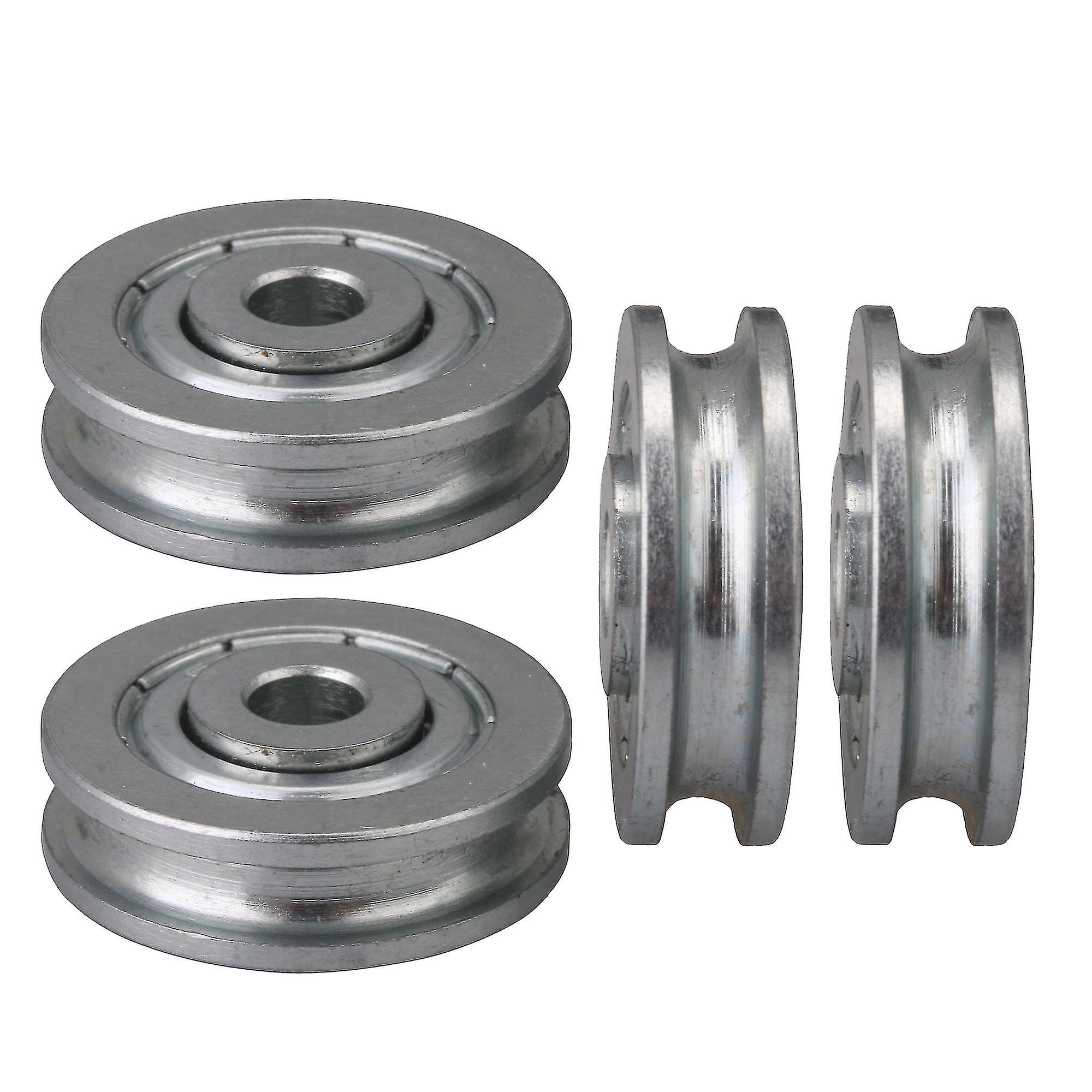 4 U-förmige, Runde Führungsrollen Aus Stahl, 5 X 23 X 6,5 Mm
