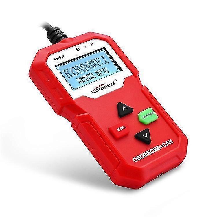 Konnwei Kw590 Obd2 Can Bus Fahrzeugmotor-code-lesegerät (rot)