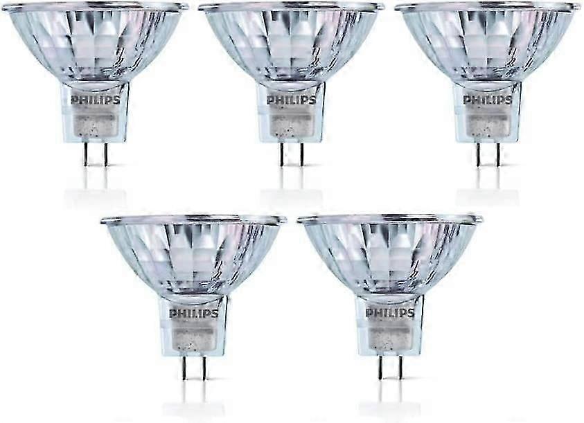 5er-pack Philips 12v Mr16 50w Gu5.3 36d 4000h Dimmbare Dichroitische Halogenlampen 58845100