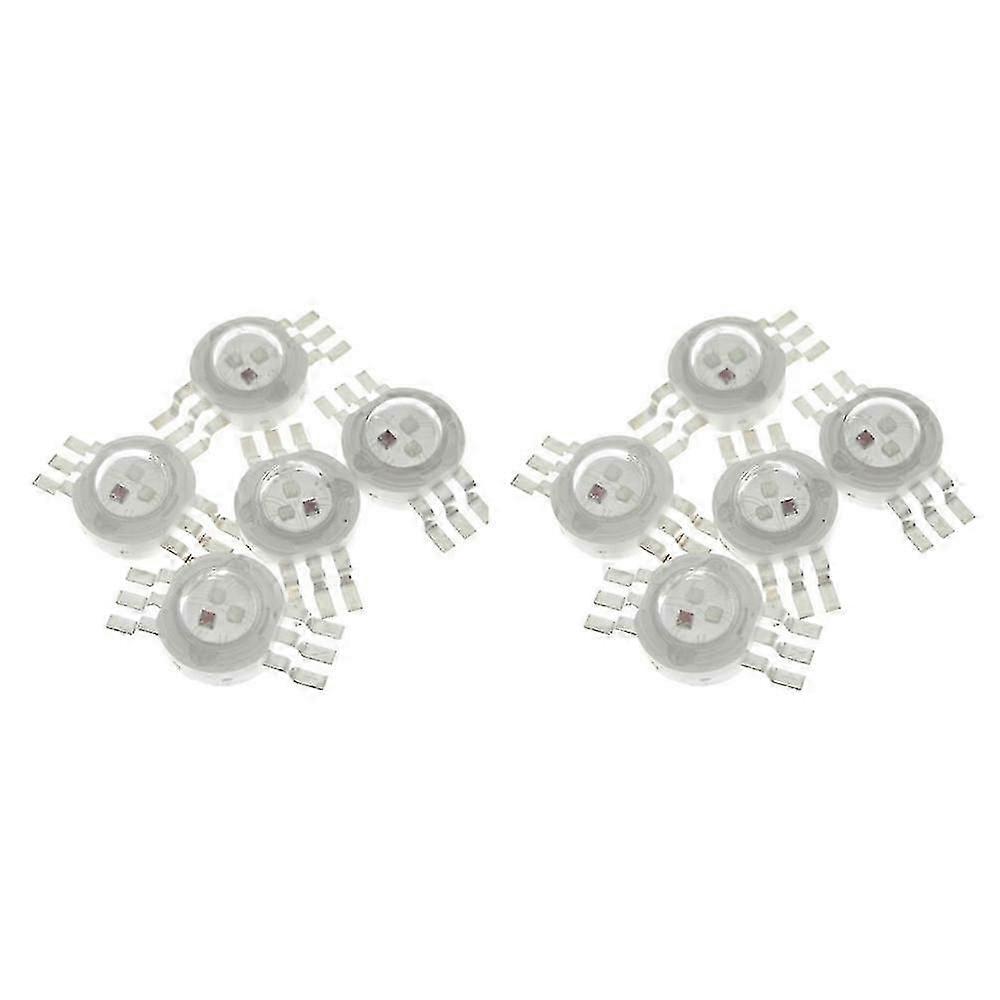 Packung Mit 10 Hochleistungs-rgb-led-lampen (rot), 3 X 3 W, 6-polig, 45 Mil, 3 W