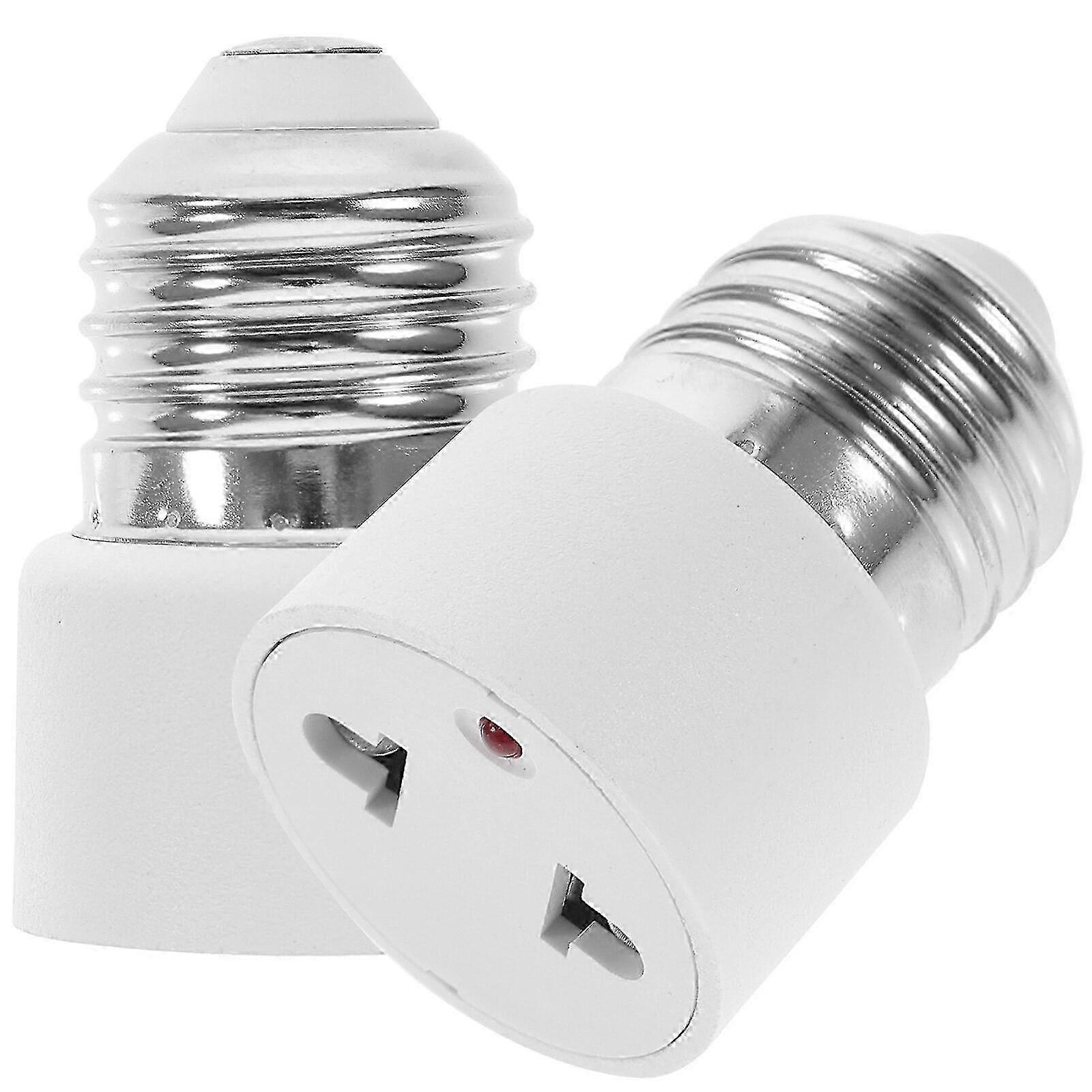 E27-buchse Auf 2-poligen Stecker-adapter (2er-pack).