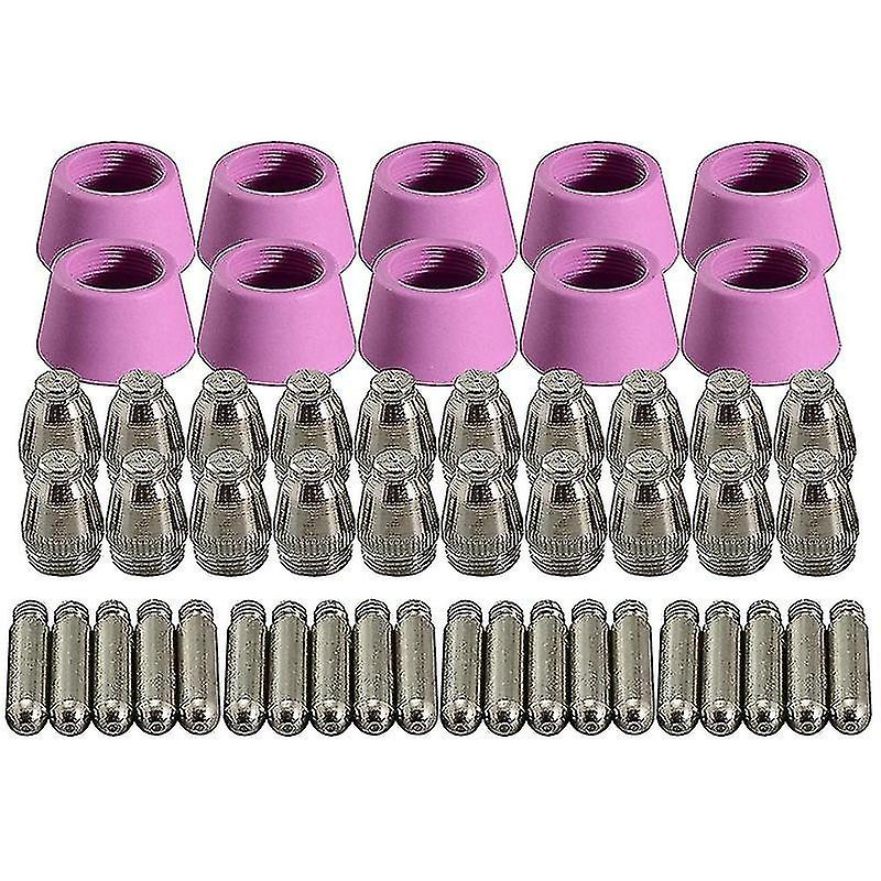 50-teiliges Plasmaschneidset, Kompatibel Mit Ag-60, Sg-55, Wsd-60, Fit Cut-60 Und Lgk-60