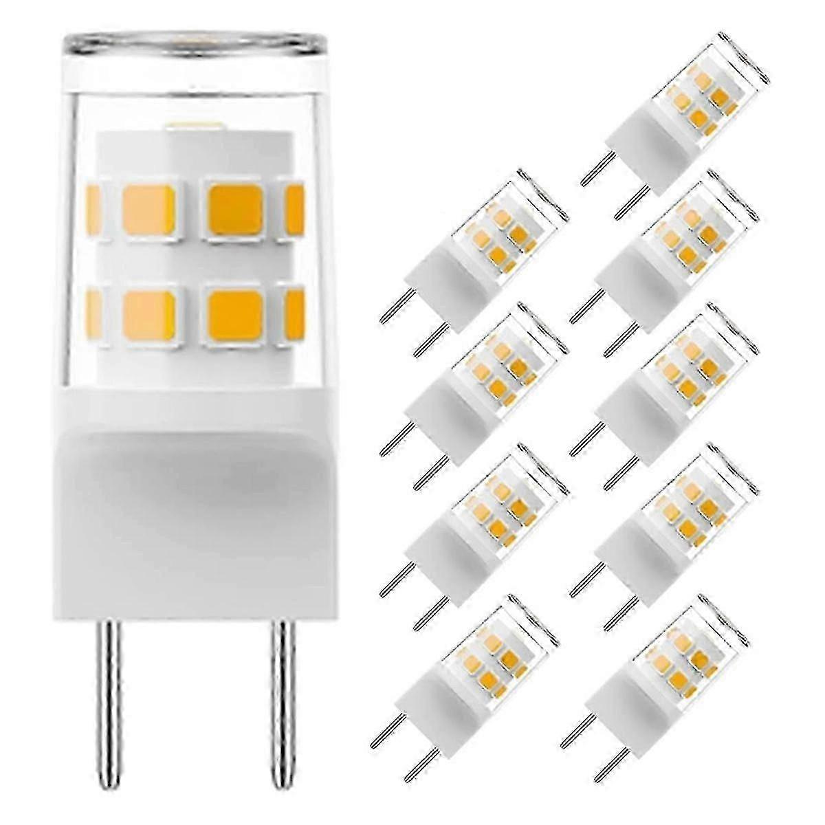 10 G8 3w Led-lampen (entspricht 20-25w Halogenlampen, G8/gy8.6 Zweistiftsockel)