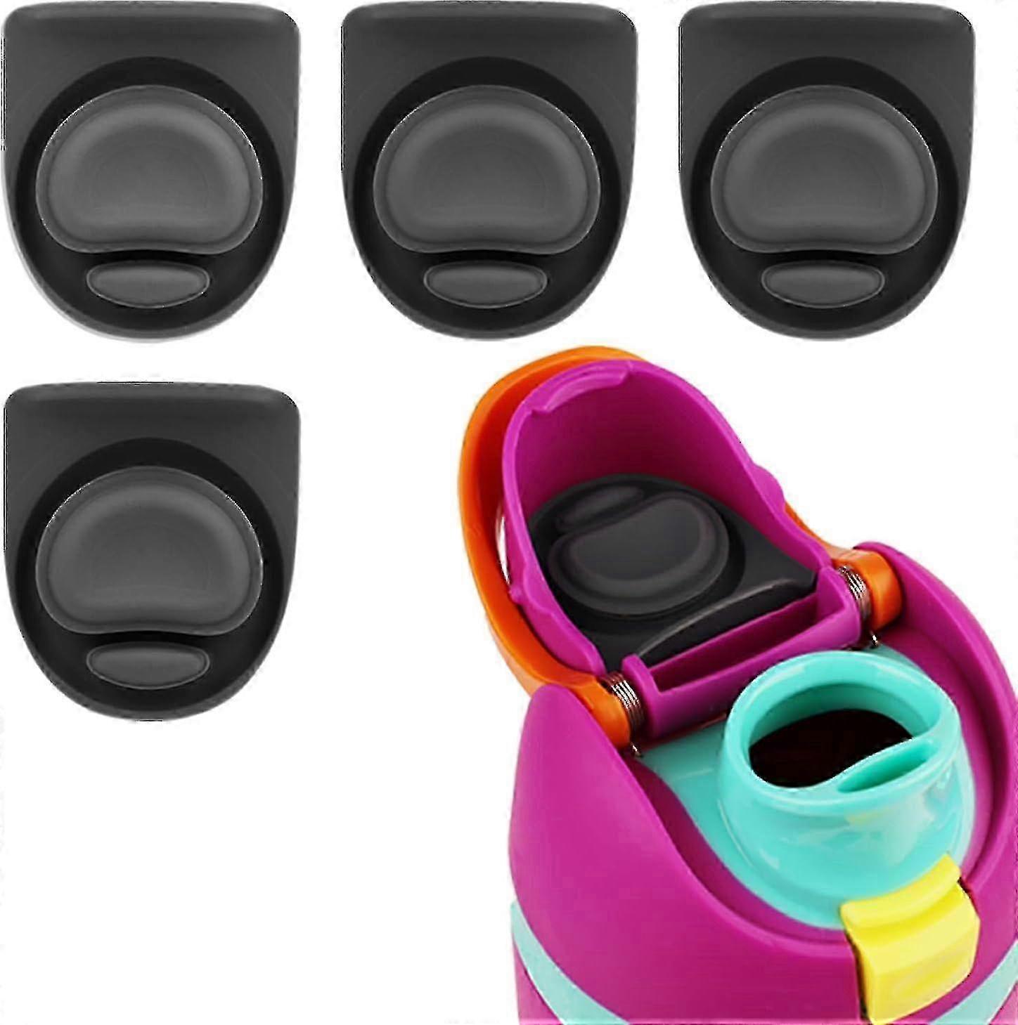 Packung Mit 4 Ersatzkappen, Kompatibel Mit Owala Freesip 24 Und 32 Oz Wasserflaschen, Ersatzteile Für Owala 19/24/32/40 Oz Flaschendeckel, Bpa-freie Dichtung, Farbe C (schwarz).