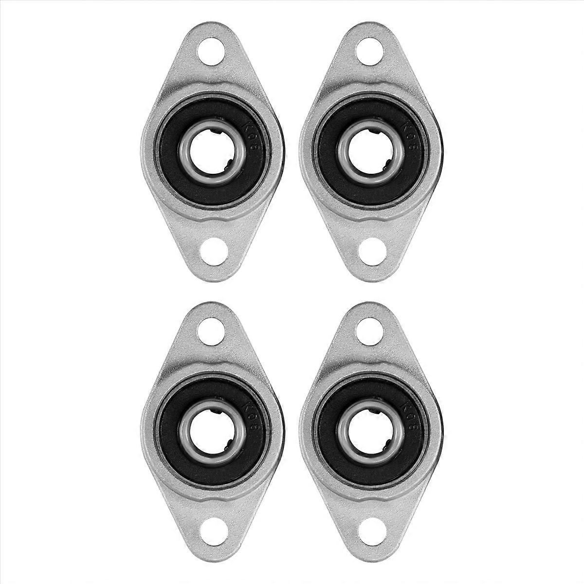 4 Kfl08 Stehlager, 8 Mm Bohrung, Zinklegierung, Rhombischer Flansch, Für Cnc