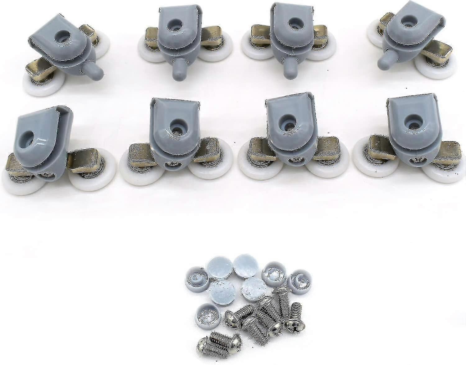 Set Mit 8 Doppelduschtürrollen, 23 Mm Durchmesser - Ersatzteile Für Badezimmer