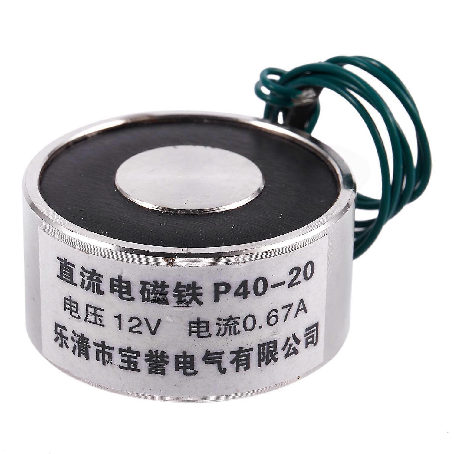 -p40/20 12v 55lb 25kg Elektrischer Hebemagnet, Elektromagnet, Solenoid 40 Mm