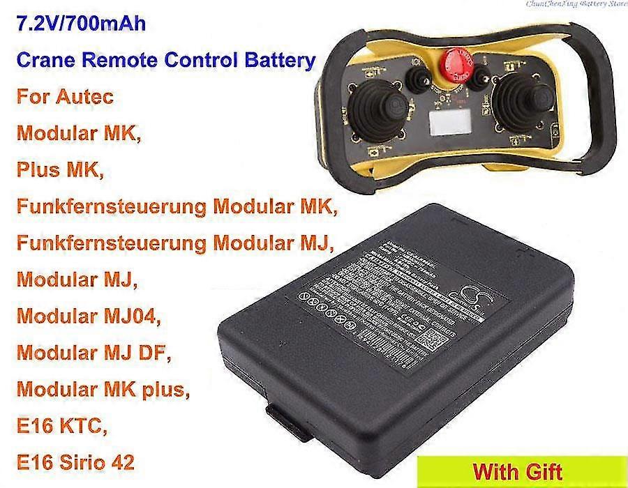 Cameron Sino 700mah Akku Mbm06mh Für Autec Funkfernsteuerung Modular Mj, Modular Mk, Plus Mk, Mj04, Mj Df, Mk Plus, E16 Ktc