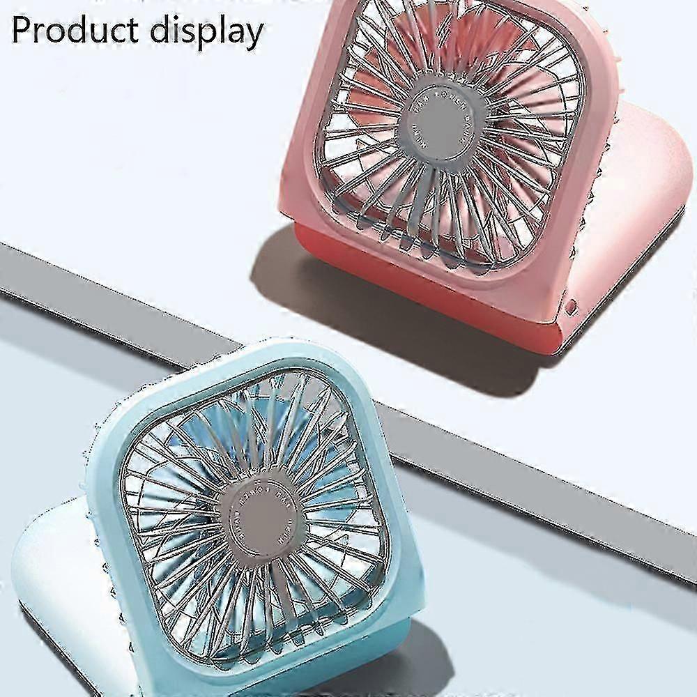 Mini-nackenventilator, Tragbar, Leise, Faltbar, Usb-aufladbar (blau)