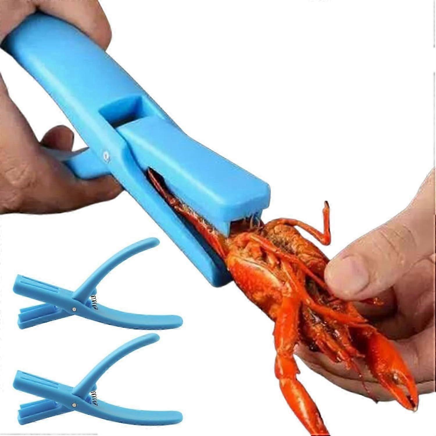 Krebsschäler, Krebsschäler, Meeresfrüchtewerkzeug, Krebsschäler, Garnelenschäler, Krebsschäler (blau, 2 Stück)