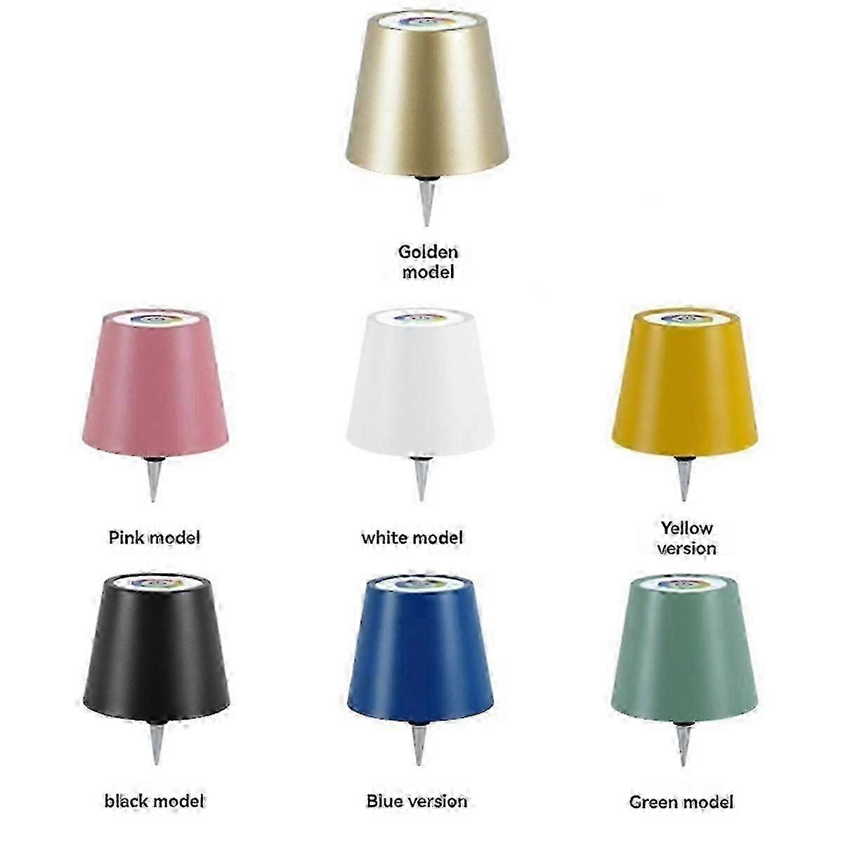 Kabellose Flaschenlampe, Rgb-modi Und 3-farbig Dimmbarer Lampenschirm, Wiederaufladbare Flaschenlampe (gelb)