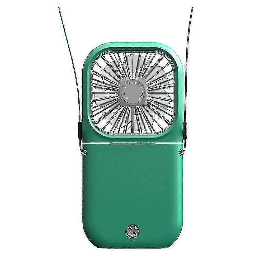 Mini-nackenventilator, Tragbar, Leise, Faltbar, Usb-aufladbar (grün)