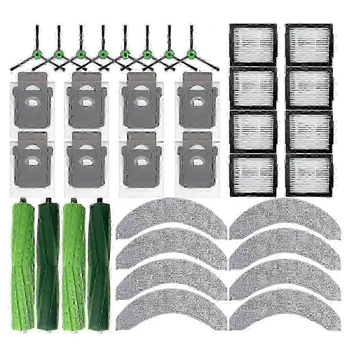 Für Combo J7+, J9+ Ersatzteile Und Zubehör: Hauptseitenbürste, Hepa-filter, Staubtuch