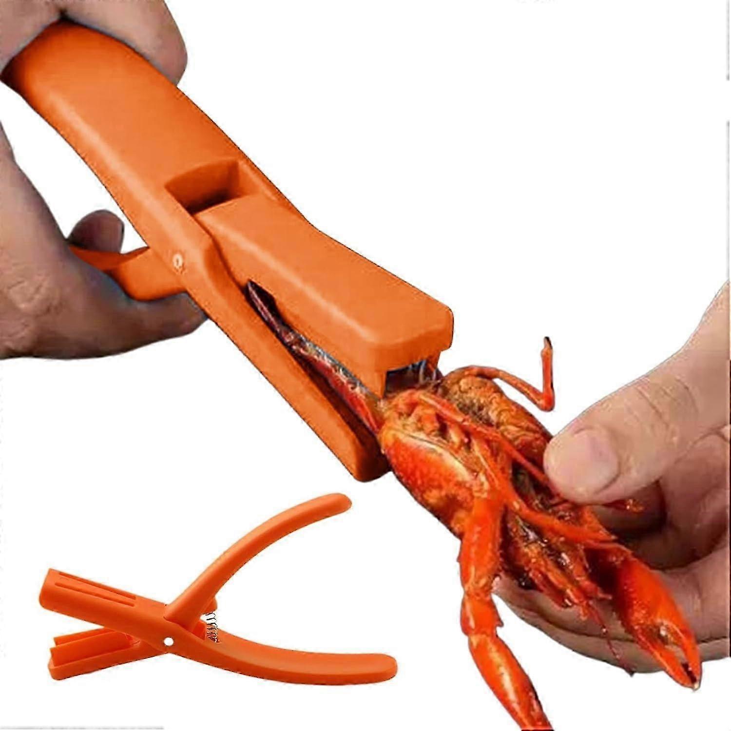 Krebsschäler, Krebsschäler, Meeresfrüchtewerkzeug, Krebsschäler, Garnelenschäler, Krebsschäler (orange, 1 Stück)