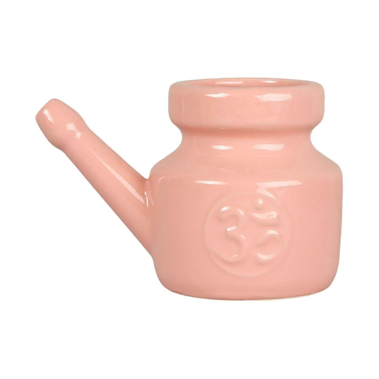 Tragbare Und Komfortable Nasendusche Aus Keramik (rosa)
