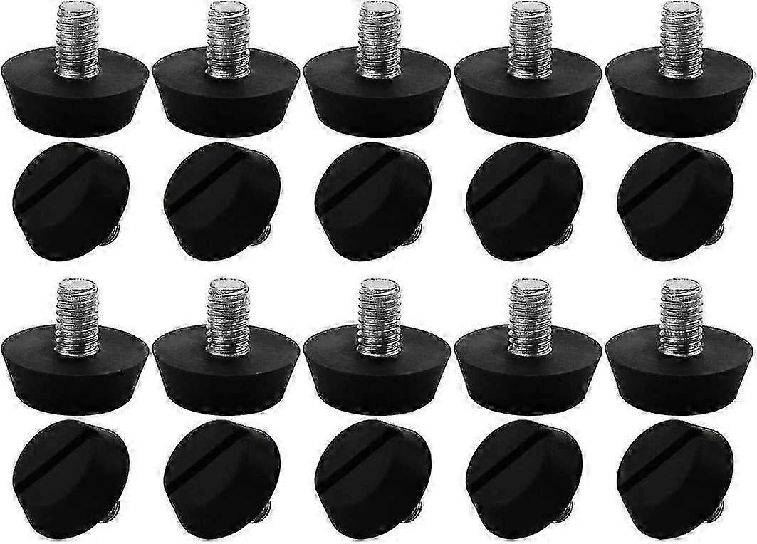 M6 X 10 X 20 Mm Nivellierfüße Für Möbel, Verstellbar Und Bodenschoner Für Stuhl- Und Sofabeine (20er-packung)