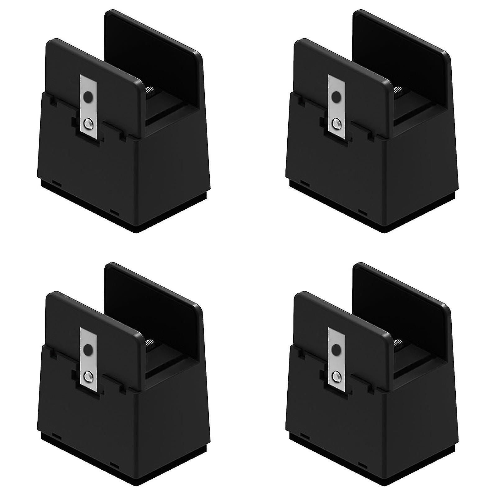 4 Stabile Und Verstellbare Bettgestellfüße, 5/10 Cm Hohe Tischbeinfüße - Xinhan (schwarz, 5 Cm)