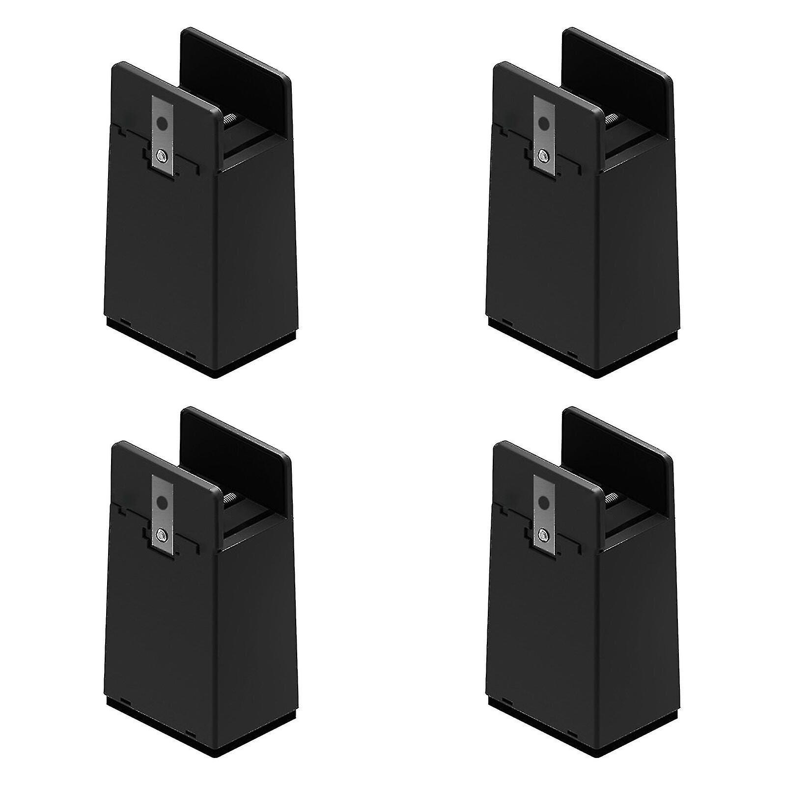 4 Stabile Und Verstellbare Bettgestellfüße, 5/10 Cm Hohe Tischbeinfüße - Xinhan (schwarz, 10 Cm)