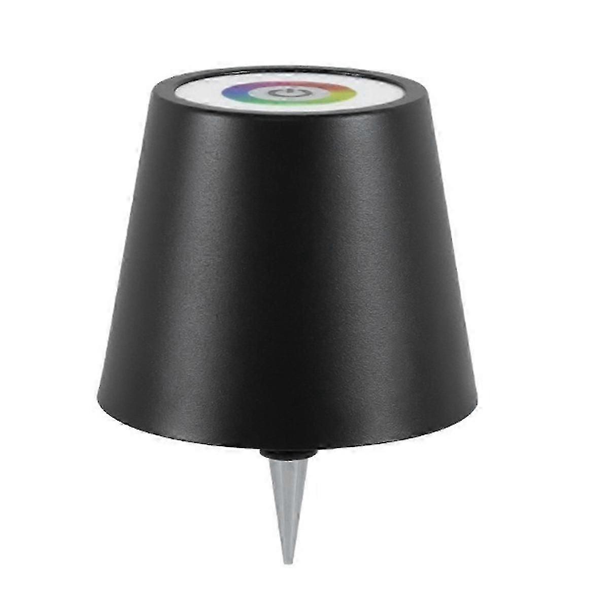 Kabellose Flaschenlampe, Rgb-modi Und 3-farbig Dimmbarer Lampenschirm, Wiederaufladbare Flaschenlampe (schwarz)