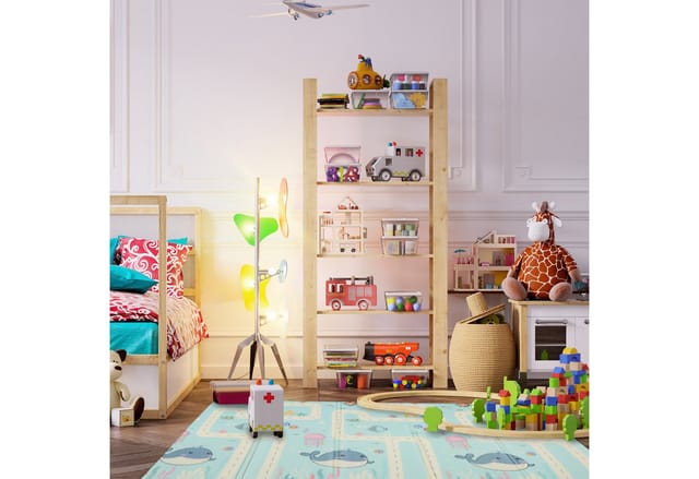 Relaxdays Spielmatte, faltbare Kindermatte, schadstofffrei, 200 x 150 cm, XPE-Schaumstoffmatte, Krabbelmatte Baby, bunt
