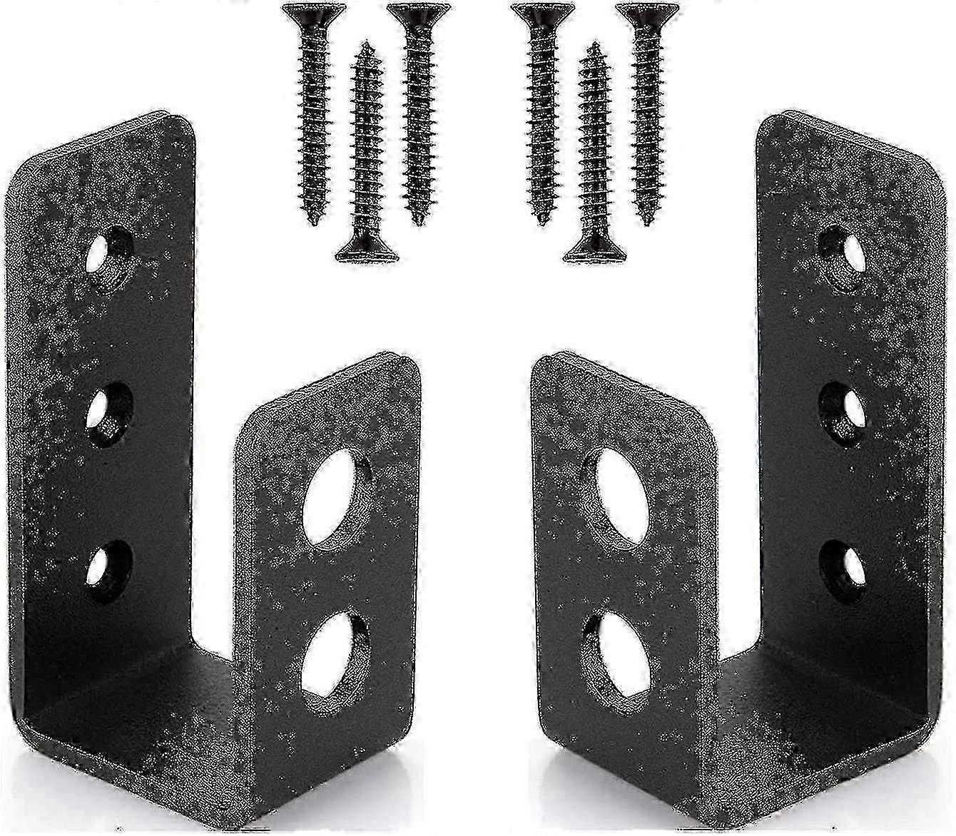 Set Mit 2 Robusten, U-förmigen Sicherheitsstangenhalterungen Aus Stahl Für 2x4-türen