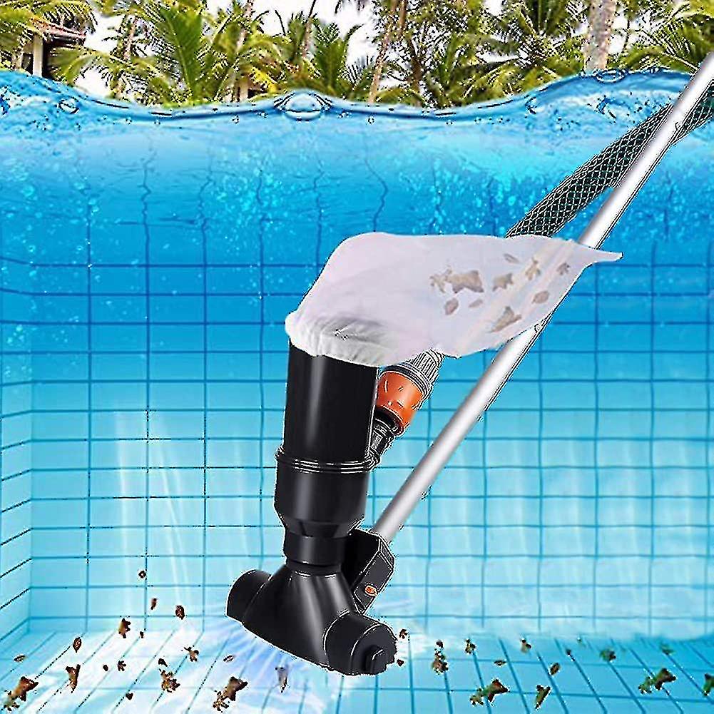 Tragbarer Poolroboter Für Aufstellpools, Whirlpools, Springbrunnen, Jacuzzis Und Hot Tubs Schwarzer Unterwasserroboter Mit Laubsaugkopf Und 5-sekunden-saugleistung