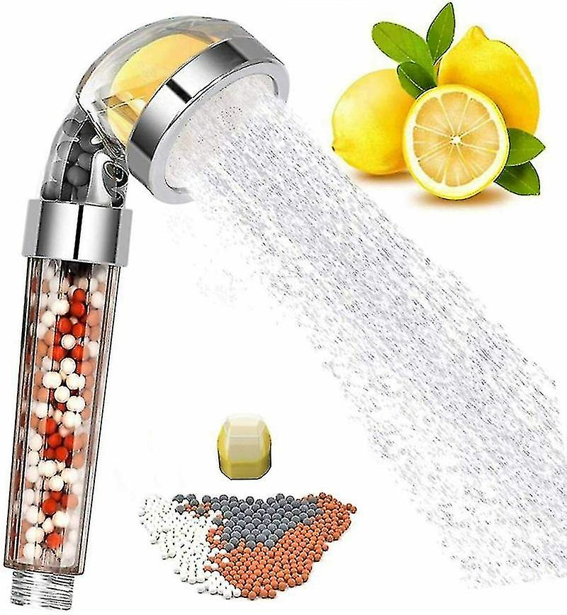 Duschkopf Mit Vitamin C, Hoher Wasserdruck, 40 % Wasserersparnis, Ionenlasertechnologie, 3 Filter