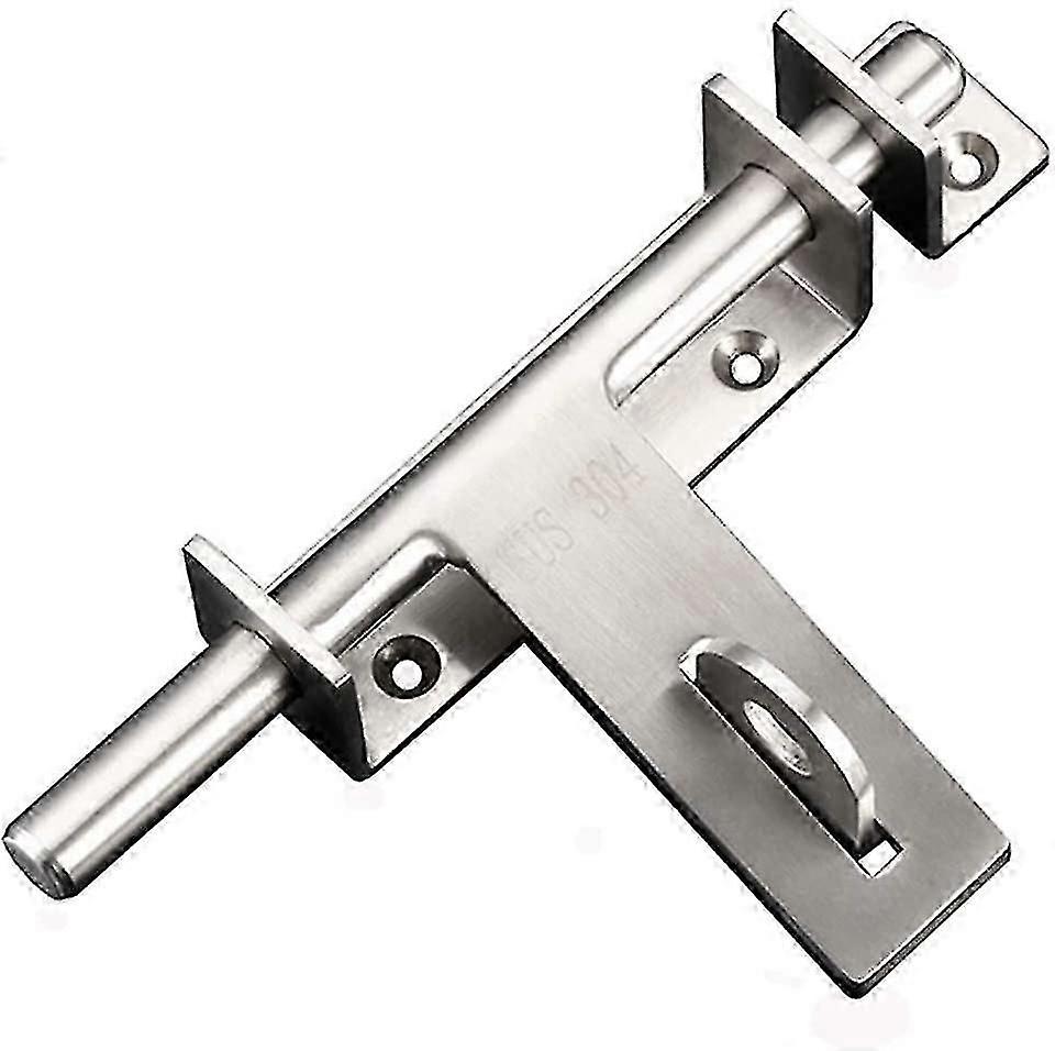 Hochleistungs-schiebetürriegel, Sicherheitsbügel, Türriegel Aus Edelstahl 304 Mit Vorhängeschlossloch, Gebürstete Oberfläche, Geeignet Für Türen.