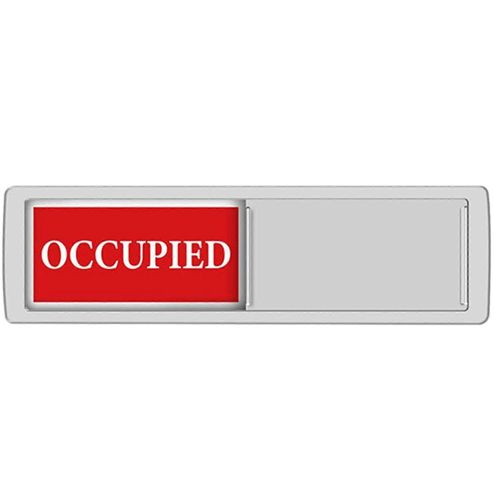 Benutzerfreundliches Schiebetürschild. Belegt/frei-schilder. Immer Wissen, Wann Man Eintreten Kann. Anzeige Für Freie Oder Belegte Schiebetür. Silber (silberfarben)