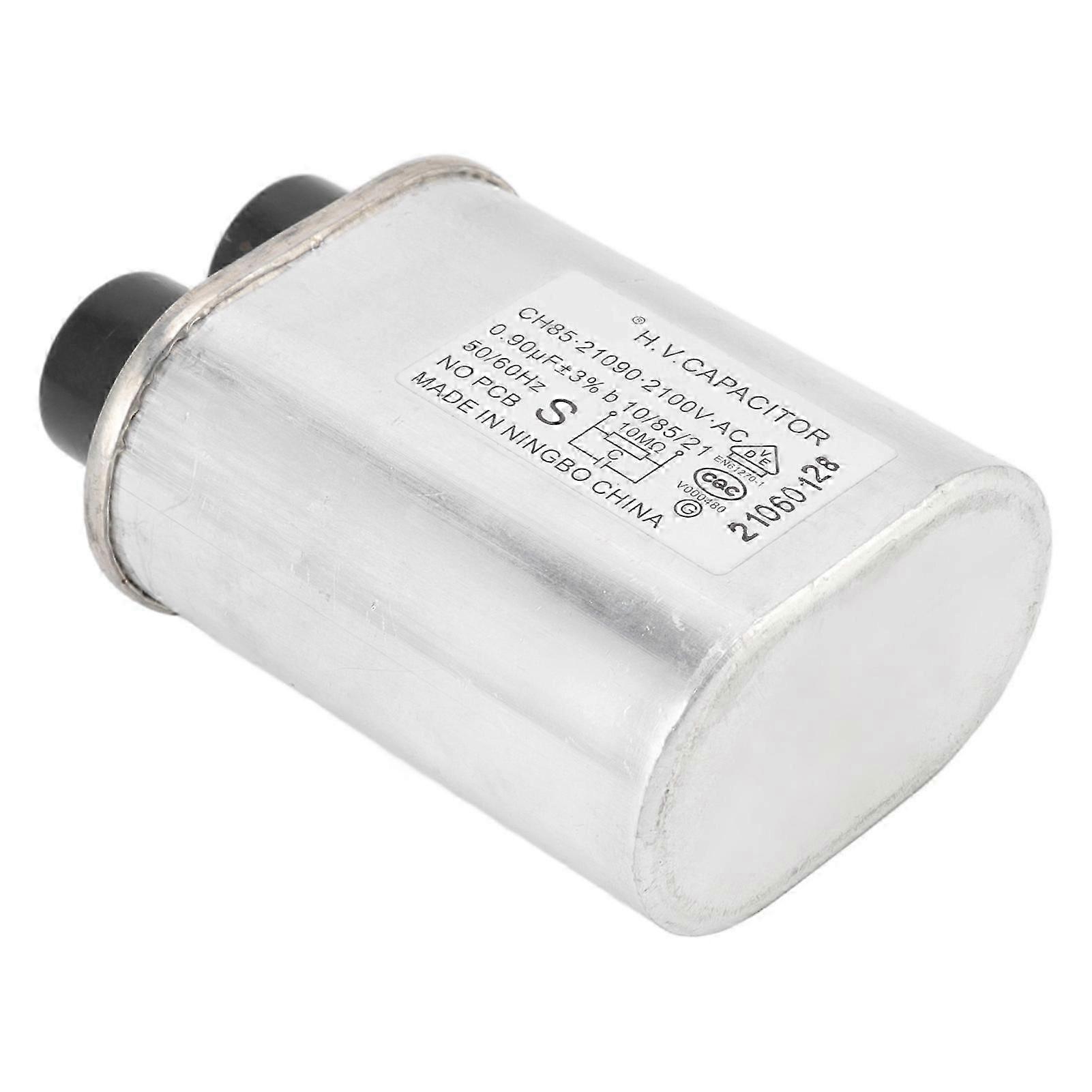 Mikrowellenofenkondensator, Hochspannungs-ersatzkondensator Mit Metallgehäuse, Hohe Leistung Und Stabilität, Kompatibel Mit Universellen Galanz Midea Modellen (0,9 Μf, 2100 V)
