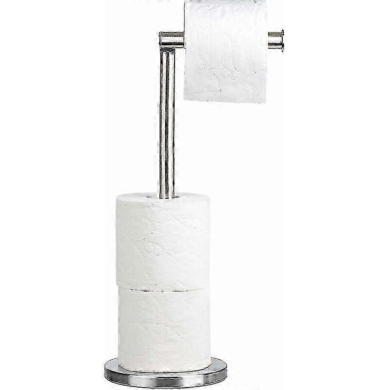 Freistehender Toilettenpapierhalter Aus Edelstahl, Ideal Für 4 Rollen, Leicht Zu Reinigen, Edelstahl