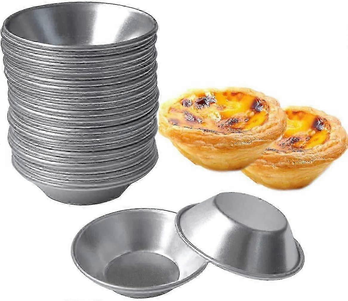 Eierkuchenformen (24er-set) – Mini-törtchen- Und Dessertformen – Metallformen Für Muffins, Cupcakes, Kuchen Und Kekse – Runde Und Wiederverwendbare Backformen