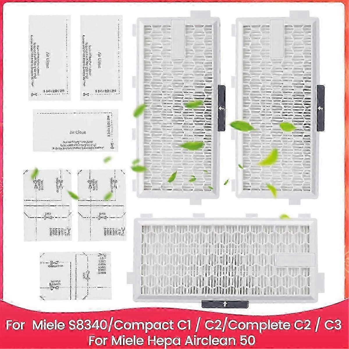 Hepa-filter Für Miele S8340, Kompaktfilter C1 Und C2, Komplettfilter C2 Und C3, Miele Aircle Hepa-staubsaugerfilter